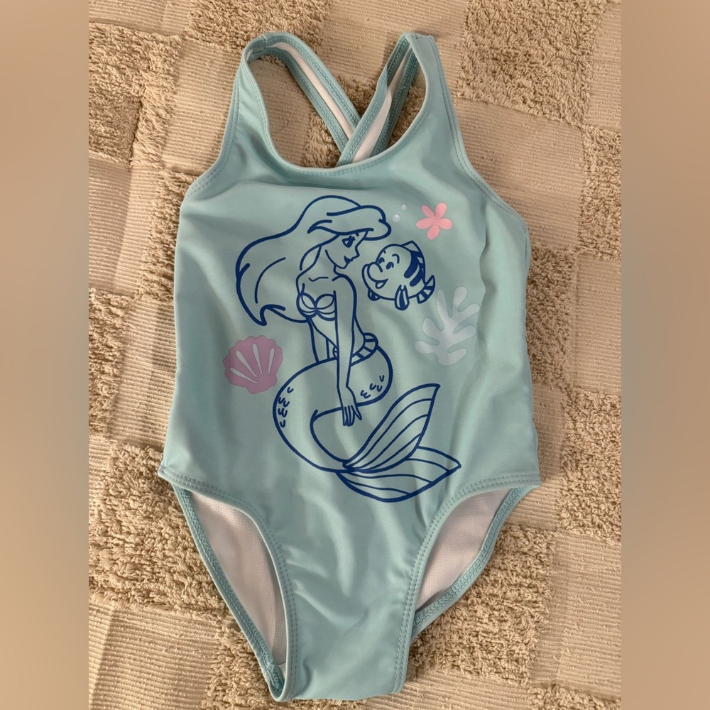 Disney Aqua Blue Kids Swim One Piece